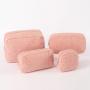 Keymay No MOQ RTS Winter S M L XL Travel Toiletry Bag Makeup Organizer Coin Purse Teddy Mini Cosmetic Bag Makeup Pouch Bag