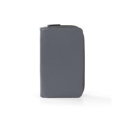 Personalized travel passport holder card holder leather padfolio portfolio with zipper