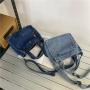 HR420 Women's Exquisite Washed Denim Bag Ins Artistic Style Personalized Crossbody Tote Bag Creative Handheld Small Shoulder Bag