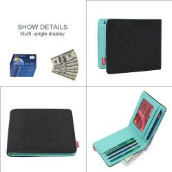 New Rfid Anti-theft Credit Card Holder Men's Slim Bifold Wallet