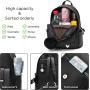 Fashion Mini Backpack Purse Pompom Ball PU Leather Backpack Shoulder Bag for Women