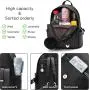 Fashion Mini Backpack Purse Pompom Ball PU Leather Backpack Shoulder Bag for Women