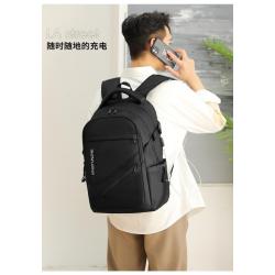 Large Capacity Nylon Leisure Outdoor Travel Backpack Factory Anti-Splashing Computer Bag with Printing Wholesale