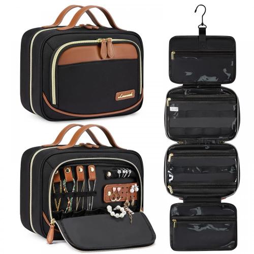 LOVEVOOK 2024 Large Waterproof Travel Toiletry Pouch Cosmetic Bag For Women Girls Makeup Travel Organizer bags