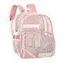 Gelory Wholesale Heavy Duty Semi-Transparent Mesh Sports Backpack See Through College Student Backpack