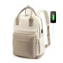 ZF277 Women's Fashion Casual Solid Backpack School Students Outdoor Backpack Custom Laptop Backpack With USB Port