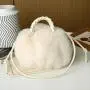 CCF704 New Trend Women's Fur Shoulder Handbag Ladies Single Shoulder Bag Luxury Tote Bags Drawstring Woven Purse And Handbag