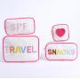 8 Colors Canvas Cosmetic Bags Travel Toiletry Kits Eco-friendly Durable Zipper Pouch Cotton Grocery Organizer Canvas Makeup Bag