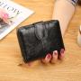 2024 New Women's Short Wallet Student Cute Zipper Card Bag Soft Leather Wallet Coin Purse