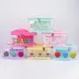 Keymay Stock No MOQ Handle Organizer Transparent Personal DIY Letters Patches Beach Large Capacity PVC Makeup Travel Bag