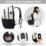 LOVEVOOK Fashion Custom Logo Men Laptop Backpack Canvas 15.6 Computer Backpack Bookbags Anti-theft College Student School Bags