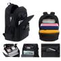 Hot Sale Classic Leisure Solid Color Rechargeable Backpack Waterproof Business Travel Computer Laptop Bag With Usb Charging Port