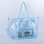 Keymay 10 Colors Fashion Spot Women Handbag Pvc Tote Bags Transparent Bag Beach Clear Pvc Tote Bag