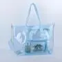 Keymay 10 Colors Fashion Spot Women Handbag Pvc Tote Bags Transparent Bag Beach Clear Pvc Tote Bag
