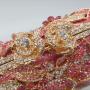 Wholesale sac a main Luxury boutique Clutch Women Crystal Rhinestone Wedding Handbag Party Purse Flower Evening Bags