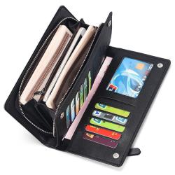 ZR821 Men Wallets Classic Long Style Card Holder Male Men Purse PU Leather Zipper Large Capacity Brand Luxury Wallet For Men