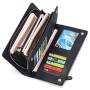 ZR821 Men Wallets Classic Long Style Card Holder Male Men Purse PU Leather Zipper Large Capacity Brand Luxury Wallet For Men