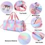 Gelory Sports Gym Bag Sport Gym Bag Women Travel with Shoe Compartment Wet Pocket Sports Duffels Gym Bag Outdoor Totes