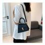 Texture fashion handbag niche ladies design bag 2024 pu crossbody bag simple women shoulder bag