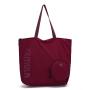 Large capacity leisure shopping bag foldable storage tote women's lightweight nylon cloth shoulder bag commuting bag