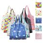ZWY245 Foldable Large Women Shopping Bag Polyester Lightweight Practical Daily Organizer Bag Wholesale Fashion Supermarket Pouch