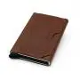 Durable and chic men leather wallet RFID protection leather card holder pop up aluminum card case Durable and chic men leather wallet RFID protection leather card holder pop up aluminum card case