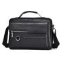 Custom logo factory Pu Leather black Cross business Bag Men's Shoulder Messenger Bag vintage
