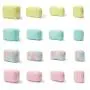 Personalized Eco Friendly Zip Lock Standup Fluffy Makeup Storage Organizer Pouch Women Furry Velvet Terry Towel Cosmetic Bag