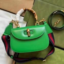 Sac A Main De Lux Pour Femm Luxury Vintage Lady Women'S Saddle Handbags Popular Bamboo Handles Shoulder Crossbody Bags For Women
