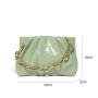 Luxury Design Handbags Purses Customized Shoulder Bag With Metal Chain Pleated Leather Clutch Bag For Women