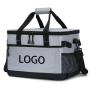 BSCI Custom Logo Collapsible Dual Compartment Large Thermal Cooling Bag Soft Leakproof Reusable Cooler Bag