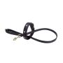 Leather Dog Collar Genuine Plain Leather Alloy Hardware Double D-Ring Decorative Medium Large Dog Collar