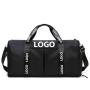 custom logo waterproof unisex folding gym travel sport bags with shoe pocket weekender duffle bags for women
