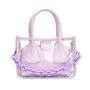 High Quality Transparent Ladies Shoulder Tote Bag PVC Crossbody Clear Women Hand Bag