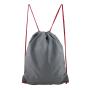 Custom Gray Shark Nylon Sports Gym Bag for Women Men Children Large Size with Interior Pockets Drawstring Backpack