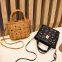 Hot Sale Women Small Bucket Bag Cheap Wholesale Handbags Ladies Shoulder Bags Causal Tote Bag PU Polyester Single Lady Purse