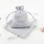 Custom Logo Printed Suede Gift Bag Mini Velvet Suede Drawstring Ring Jewelry Pouch
