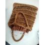 Fashion Mesh Beach Bags for Women Summer Soft Cotton Woven Shoulder Purse Handbag Beach Tote Bag for Summer Vacation