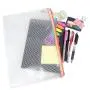 Gelory China Sale Multi-color Custom Mesh Zipper Pouch Document Bag Waterproof Zip File Folders