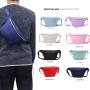 Keymay Candy Color Gold Hardware Inner Zipper Pocket Crossbody Bag Waterproof Nylon Waist Bag Waist Pack Adult Fanny Bag
