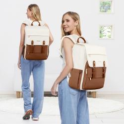 LOVEVOOK Waterproof Stylish Designer Travel Fashion Flip Laptop Backpack School Business Work College Laptop Backpack with USB