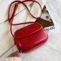 New 2023 Fashion Horseshoe Bag Fashion Advanced Texture Mini Zebra Women's Bag Solid Color Versatile Mobile Phone Shoulder Bag