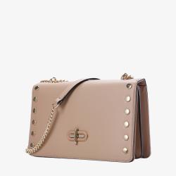 Susen Chrisbella 2022 lock shoulder bag classic solid color hand bag fashionable rivet chain women's messenger bags crossbody