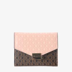 Susen Chrisbella Fashion luxury Letter printing contrast color PU Leather ladies wallet Multifunctional women's wallet 2022