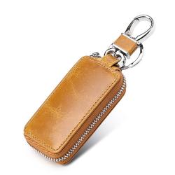 KBW221 2023 Hot Selling Leather Car Key Protective Leather Case Waterproof Vintage Waxed Leather Lock Key Case