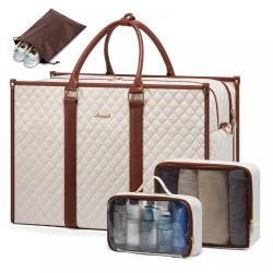 Travel Duffel Weekender Laptop Bag for Women with Toiletry pouch Carry on Overnight Hospital Gym Bag with Wet Pocket Shoe Bag