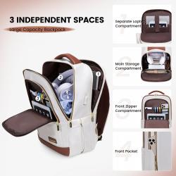 LOVEVOOK lightweight stylish student school bag business daypack for women men rucksack hiking travel laptop backpack bag unisex