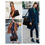 LOVEVOOK 2pcs Fashion 15.6 Inch Office Work Leather Tote Bags High Quality Business School Travel Laptop Handbag Bags for Women