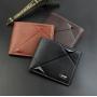 HR550 New Spot Men's Wallet Men's Short Multi Money Card Holder Fashion Casual Wallet Men's Youth Thin Three Fold Horizontal