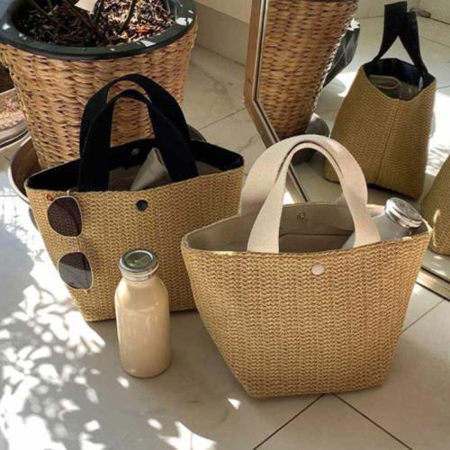 Minissimi Brand Bolsos De Mujer Beach Bag 2022 Casual Bag In Straw Korea Hand Made Straw Bags For Summer